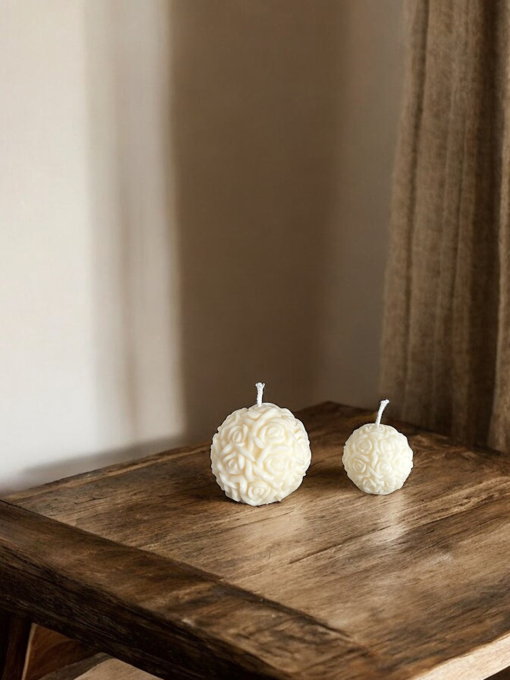 Rose Sphere Candle Set